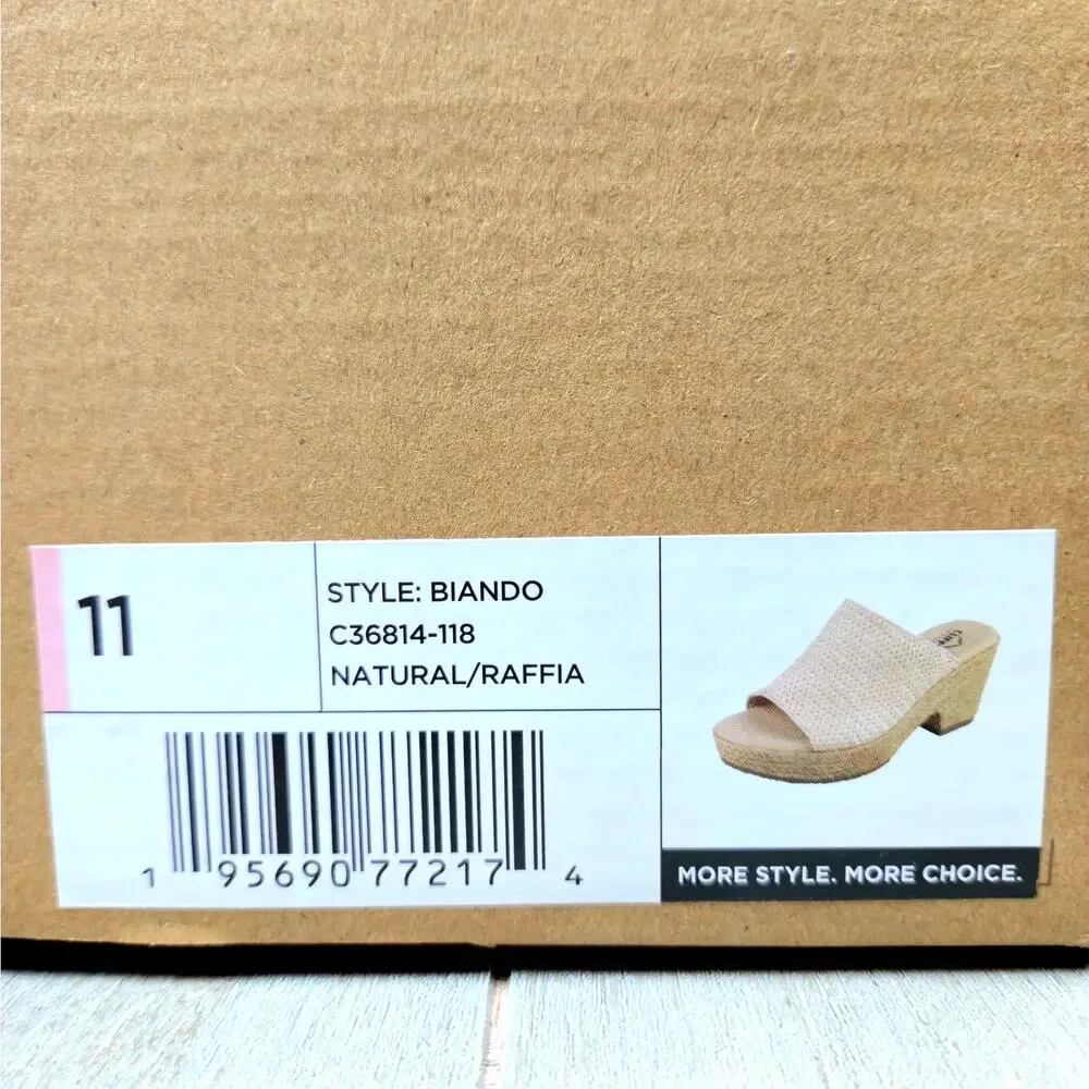 Cliffs by White Mountain Women's Biando Tan Wedge Slip-On 11 NEW